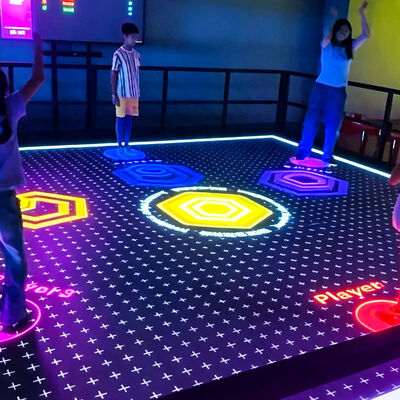 Quality Interactive LED Floor Game with 6m*6m/7m*7m 86-inch Screen, 6 Popular Games, and Multiplayer Support for 1-6 Players factory
