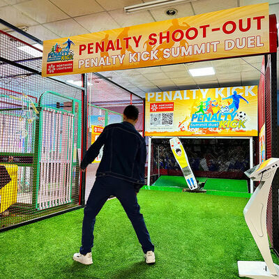 Quality Auto-goalkeeper Penalty Shootout Machine with High-strength Iron Frame and HD Screen Display for 1-4 Players factory