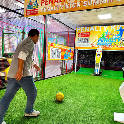 Good price Quick-Assembly Interactive Penalty Kick Football Game Simulator with High-Strength Iron Frame and HD Screen Display for 1-4 Players online