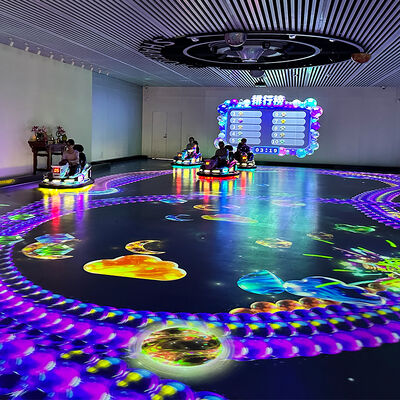 Good price Customized Layout Ground Projection Interaction Bumper Car with 8 Built-in Games and 36V Battery for Amusement Parks online