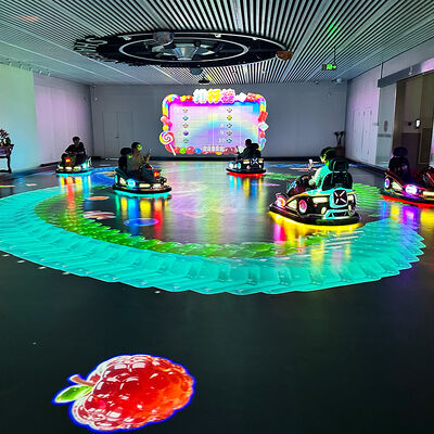 Quality Ground Projection Interaction Bumper Car with 36V Battery, 8 Built-in Games, and Customized Space Requirement for Indoor Play Areas factory