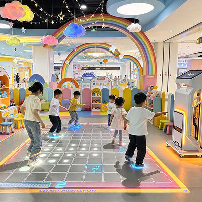 Good price 4100 Lumens Mobile with Caster Wheels All-in-One Design Interactive Floor Projector and Interactive Floor Projection System for Family Entertainment Centers online