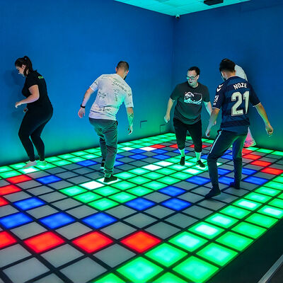 Quality Interactive LED Floor with 280+ Game Levels and RGB Color for Modular 100-900 Tile LED Grid Floor Installations factory