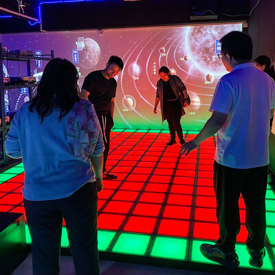 Quality Commercial Interactive LED Floor Game with 280+ Game Levels and Modular 100-900 Tiles Featuring RGB LED Crystal 5050 for Family Entertainment Centers factory